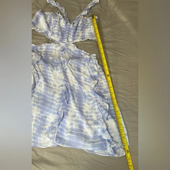 Majorelle Lilliana Mini Dress in Periwinkle Tie Dye Medium Summer Party Boho - Picture 13 of 16